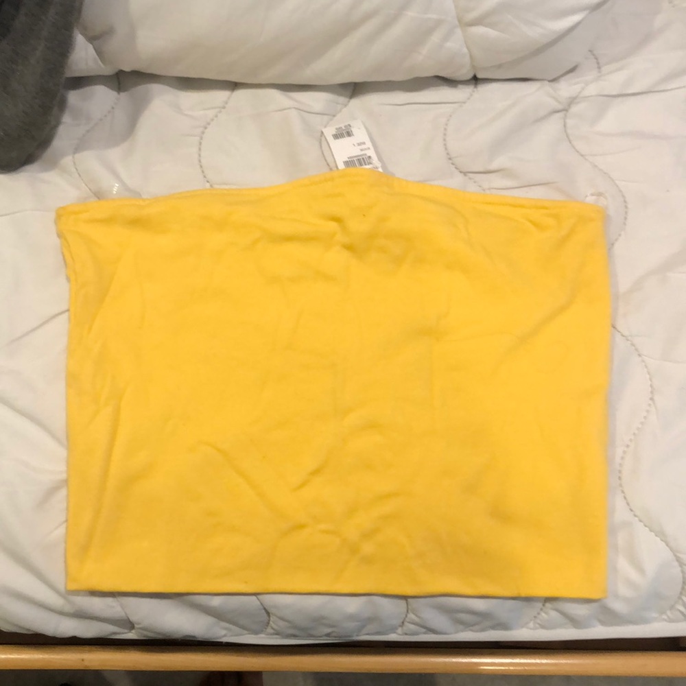 Yellow tube top